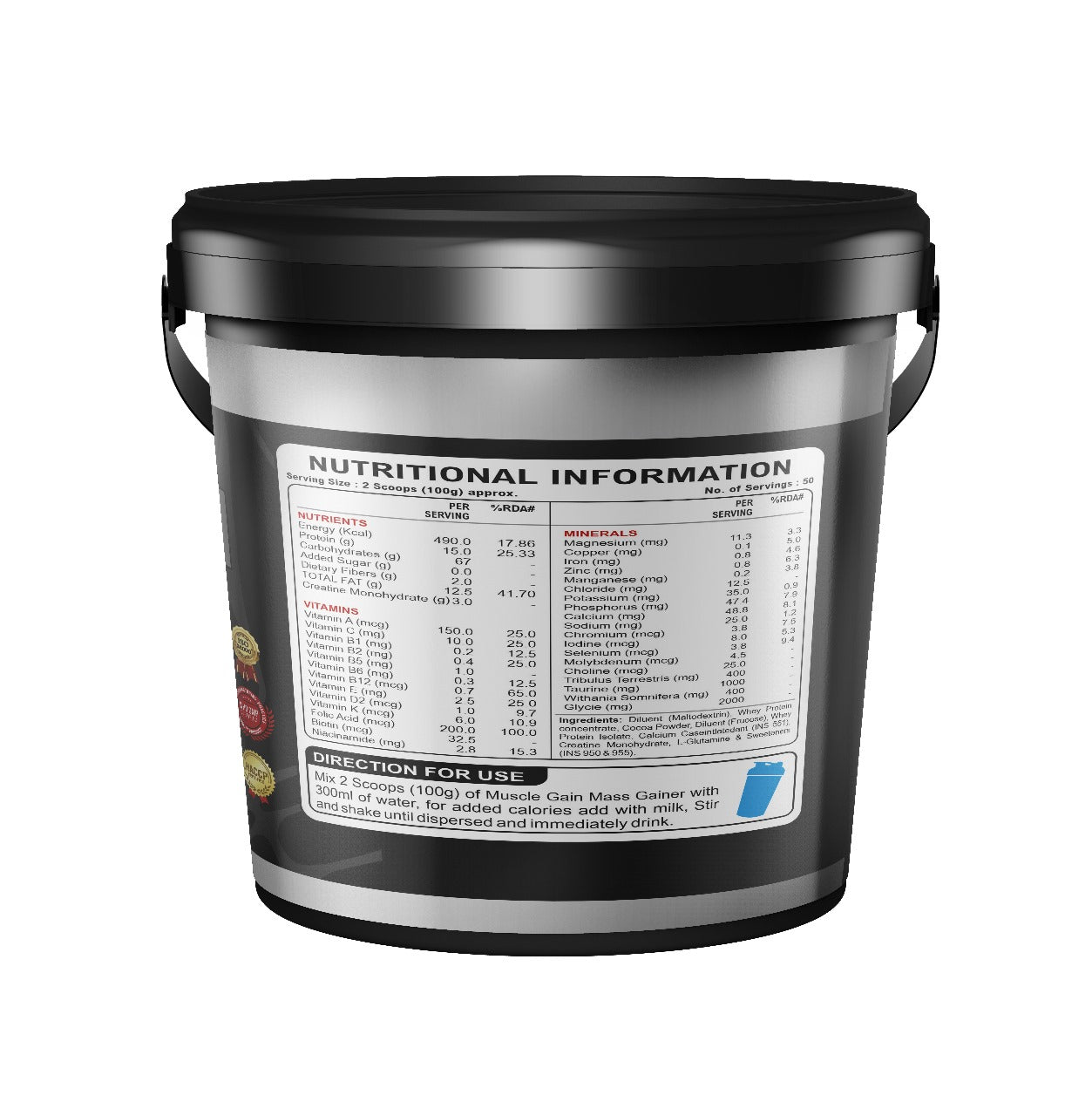 Chocolate Hazelnut Gainer 5kg